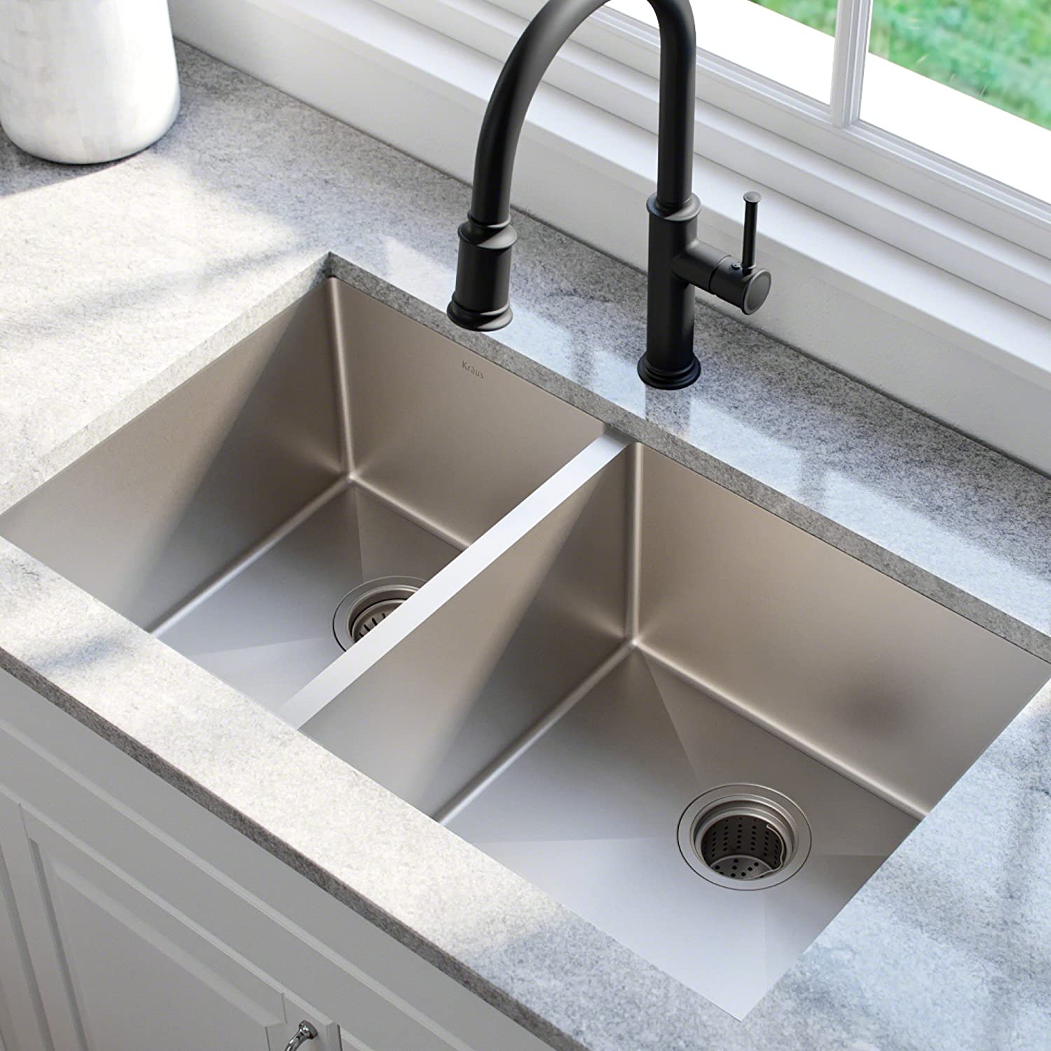 Kraus Standard Double Bowl Kitchen Sink 